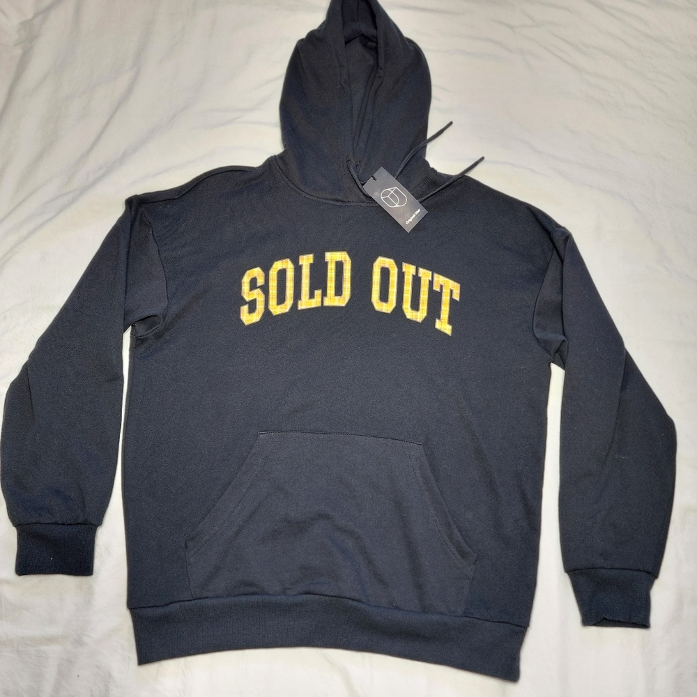 Original Use. Men's Black Hoodie, Size Small